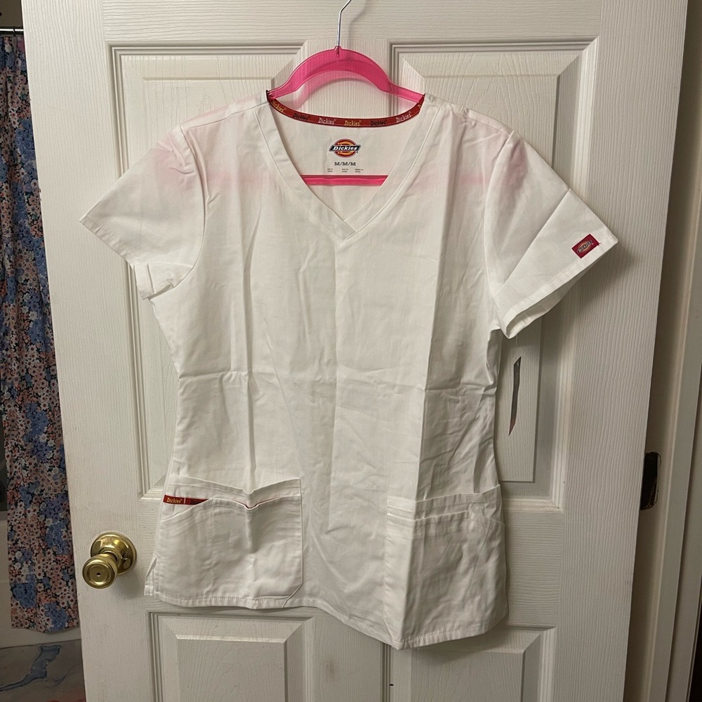 Dickies Scrub Top | Medium | White